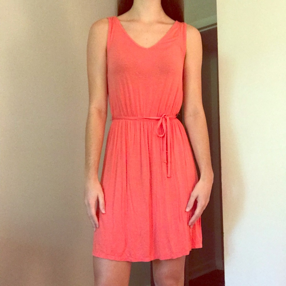 Salmon colored sundress